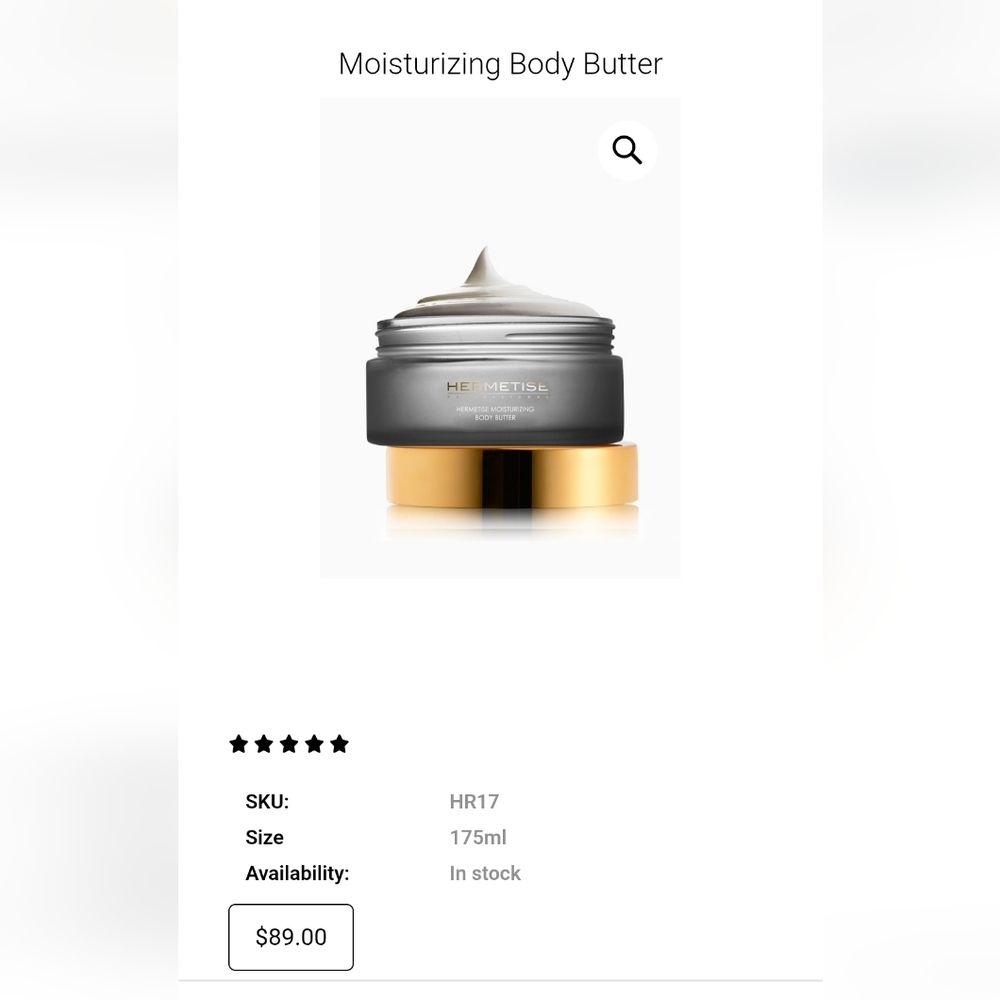 NEW-Hermetise Body Butter - Picture 2 of 3